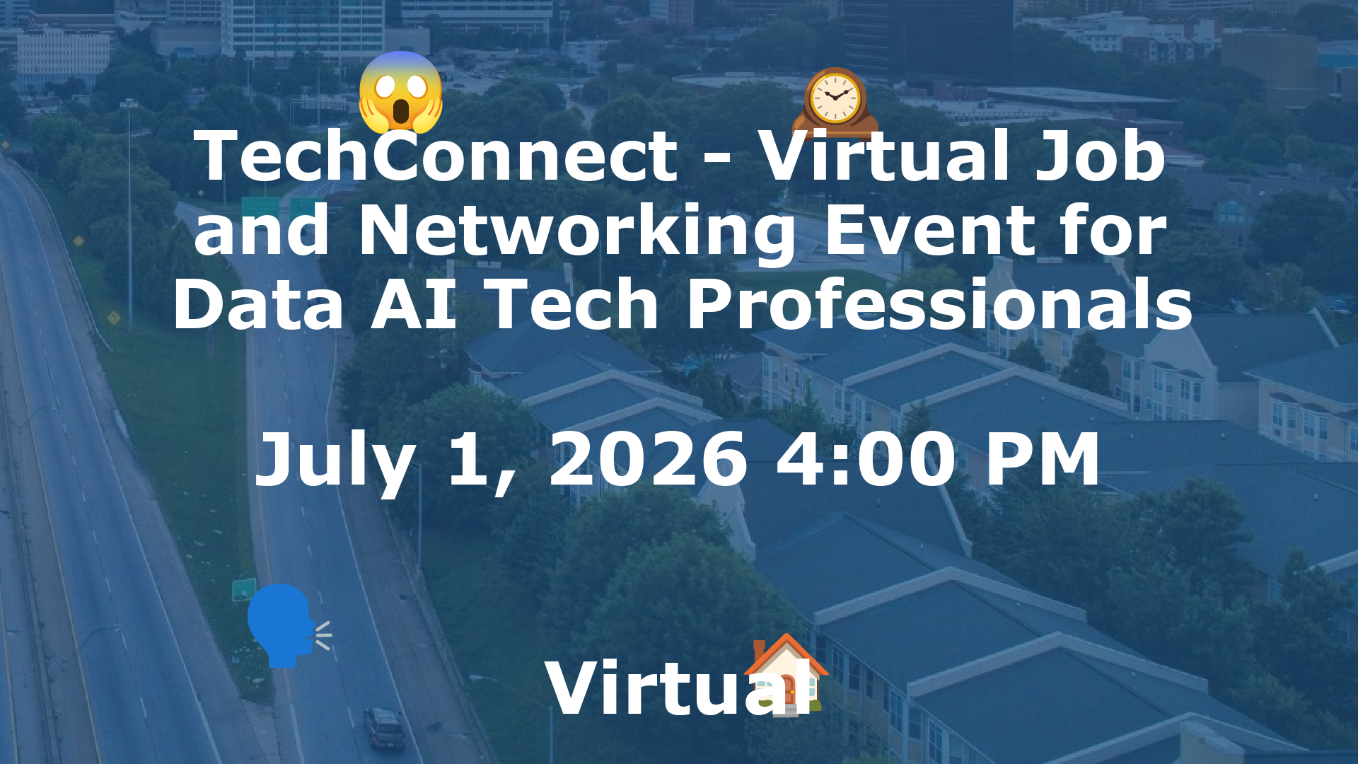 TechConnect - Virtual Job and Networking Event for Data AI Tech Professionals event image